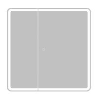 Зеркальный шкаф с подсветкой 800*800*150 SPC-MAR-800/800-2A-LED-TCH BelBagno